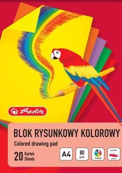 Blok tech/rys kol/biały extra A4 Herlitz mix SZ26 widok główny 