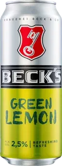 Piwo Beck's green lemon 0,5l 2,5% puszka widok główny 