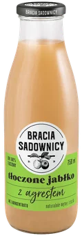 Sok tłoczony jabłko agrest Bracia Sadownicy 0,75l widok 1