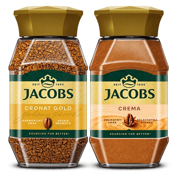 Kawa rozpuszczalna Jacobs Cronat Gold 200g widok 1