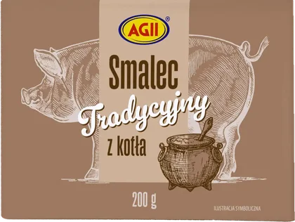 Smalec tradycyjny z kotła Agii 200g widok 1