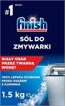 Zdjęcie produktu - Sól do zmywarki Finish 1,5kg