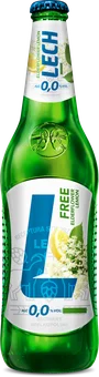 Zdjęcie produktu - Piwo Lech Free elderflower lemon 0,5l 0% but. zw.