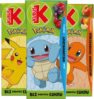 Zdjęcie produktu - Napój niegazowany Pokemon Kubuś