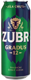 Piwo Zubr gradus 0,5l 5,2% puszka widok główny 