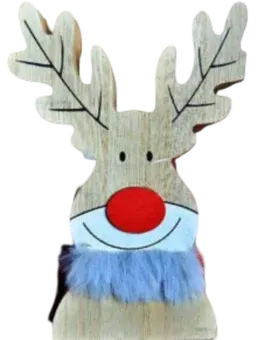 Figurka drewniana renifer BN25 widok 1