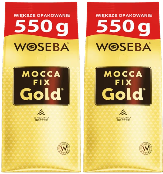 Kawa mielona Mocca Fix Gold Woseba 550g widok 1