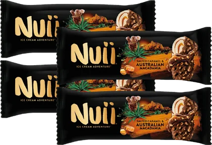 Lody na patyku salted caramel&macadamia Nuii widok 1