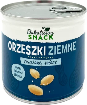 Orzeszki ziemne solone Bakaliowy Snack 200g puszka widok główny 