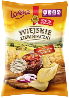 Chipsy karmelizowa cebul Wiejskie Ziemniaczki 130g widok 1