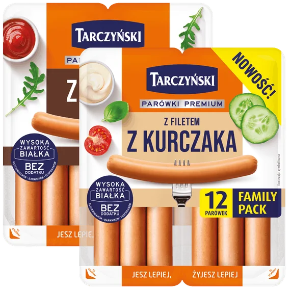 Zdjęcie produktu - Parówki Family Pack Tarczyński