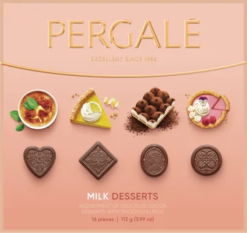 Bombonierka milk desserts Pergale 113g widok 1