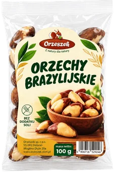 Zdjęcie produktu - Orzechy brazylijskie Orzeszek 100g