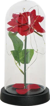 Dekoracja z różą LED mix widok 1