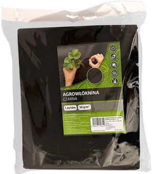Zdjęcie produktu - Agrowłóknina okrywowa czarna 1,6x10m 50g/m2 O26