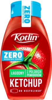 Ketchup łagodny zero dodatku cukru Kotlin 420g widok 1