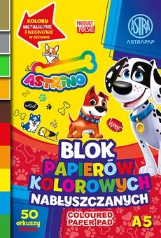 Blok papierów kolorow. A5/50k Astra 10kol SZ26 widok 1