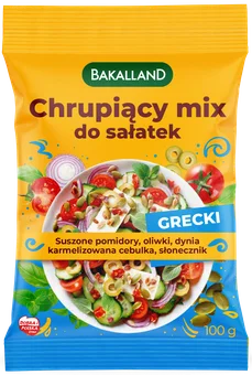 Zdjęcie produktu - Chrupiący mix do sałatek grecki Bakalland 100g