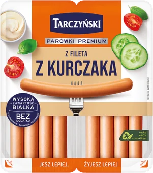 Parówki z fileta z kurczaka Tarczyński 180g widok główny 