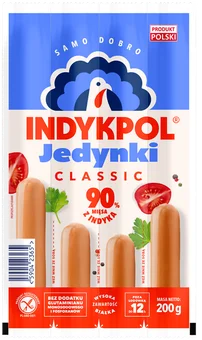 Zdjęcie produktu - Parówki Jedynki Indykpol 200g