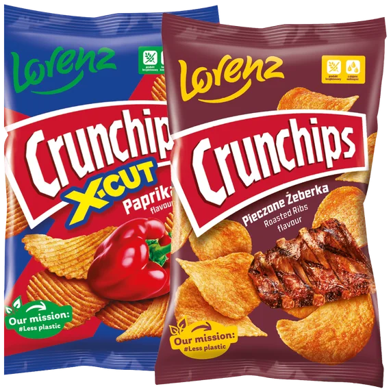 Chipsy Crunchips pieczone żeberka 130g widok 2