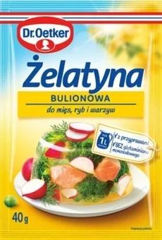 Zdjęcie produktu - Żelatyna bulionowa Dr.Oetker 40g
