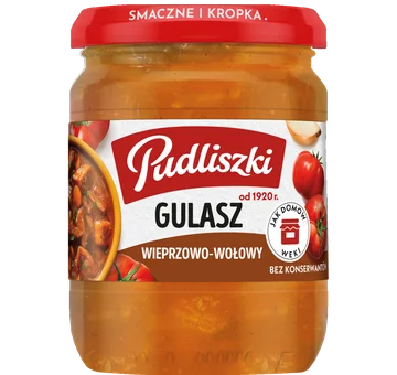 Danie gulasz wieprzowo wołowy Pudliszki 460g widok 1