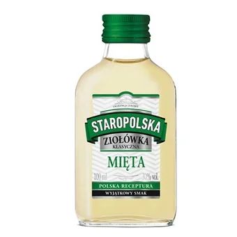 Likier Staropolska ziołówka z miętą 100ml 30% widok 1