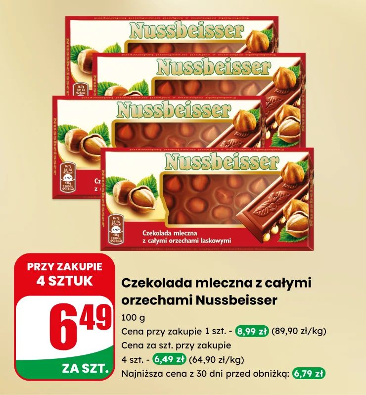 Banner słodycze czekotubka milka goplana nussbeiser