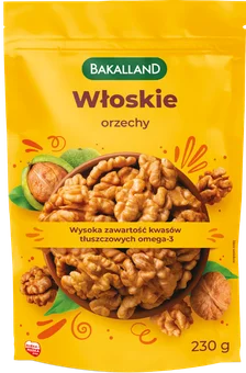 Orzechy włoskie Bakalland 230g widok główny 