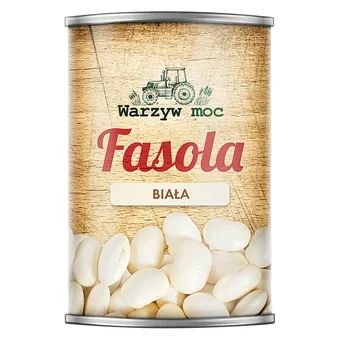 Fasola biała Warzyw Moc 400/240g widok 1