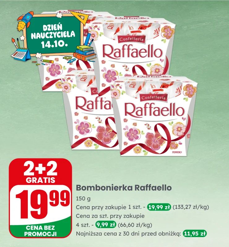 Banner dzień nauczyciela bombonierka bombonierki czekolada raffaello merci wedel deliss