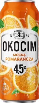 Zdjęcie produktu - Piwo Okocim mocna pomarańcza 0,5l 4,5% puszka