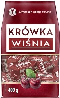 Cukierki krówka wiśnia Jutrzenka 400g widok 1