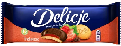 Biszkopty z galaretką truskawkową Delicje 147g widok 1
