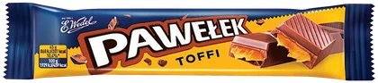 Baton Pawełek z nadzieniem toffi 45g widok główny 