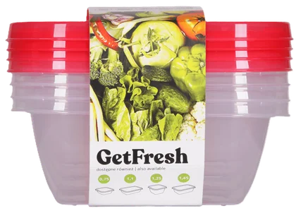 Zdjęcie produktu - Pojemnik do żywności Get Fresh 4x0,75l