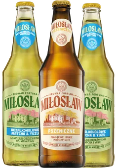 Piwo Miłosław pszeniczne 0,5l 4,6% but. zw. widok 1