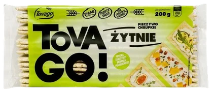 Zdjęcie produktu - Pieczywo chrupkie żytnie Tovago 200g