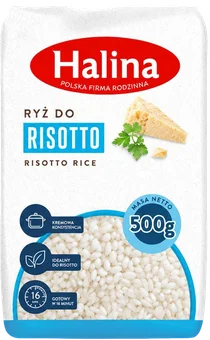 Zdjęcie produktu - Ryż do risotto Halina 500g