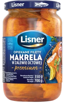 Filety z makreli opiekane Lisner 700/350g widok główny 
