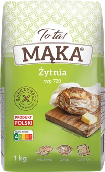 Mąka żytnia typ 720 Tota 1kg widok główny 
