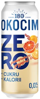 Piwo Okocim zero grejpfruit 0,5l 0% puszka widok główny