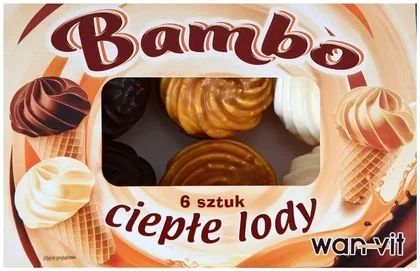 Ciepłe lody Bambo 6szt 160g mix widok 1