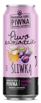 Piwo Na Miodzie ze śliwką 0,5l 5% puszka widok główny 