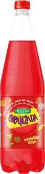 Napój gaz oranżada czerwona 20% soku Hellena 1,25l widok główny 