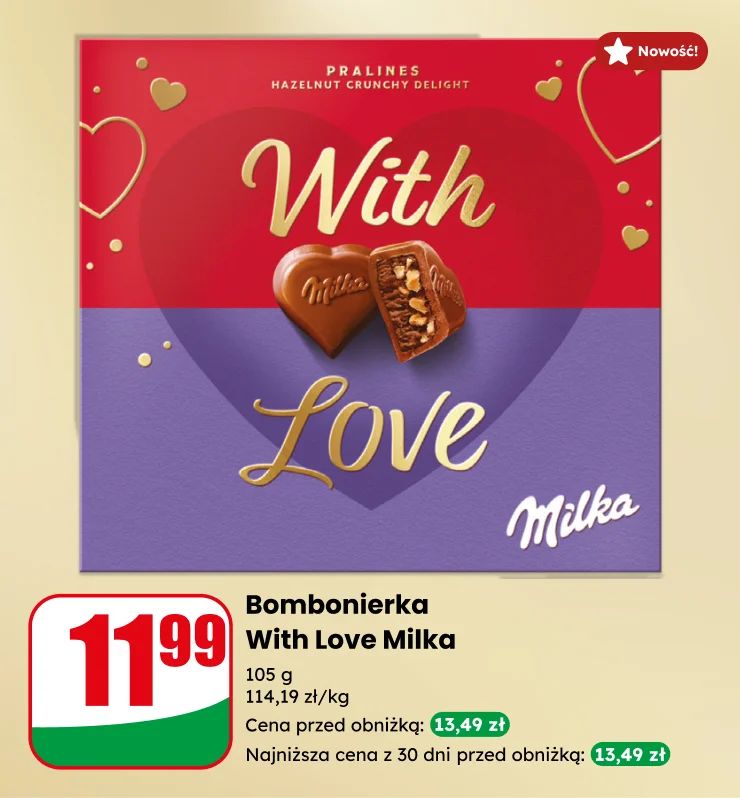 Banner słodycze czekotubka milka goplana nussbeiser