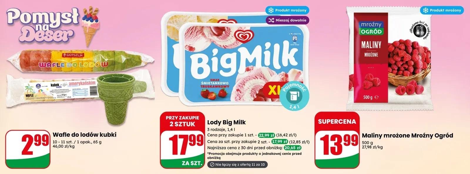 Lody teraz taniej w DINO!