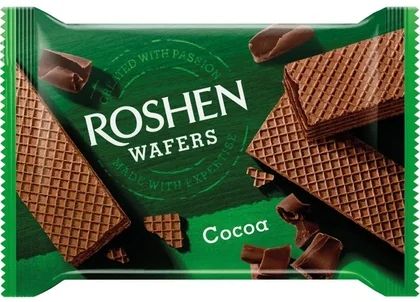 Wafle o smaku kakaowym Roshen 72g widok 1