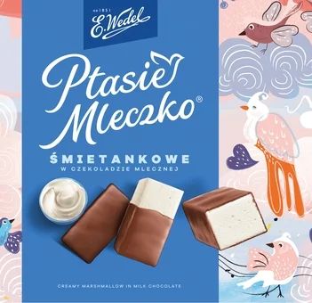 Ptasie Mleczko śmiet. w czek. mlecznej Wedel 340g widok 1
